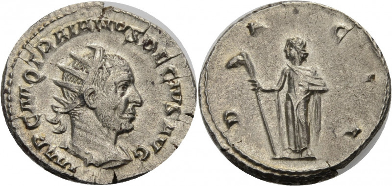 Kaiserzeit. 
Traianus Decius, 249-251. Antoninian. Gep. Büste mit Stkr. n.r. Rv...