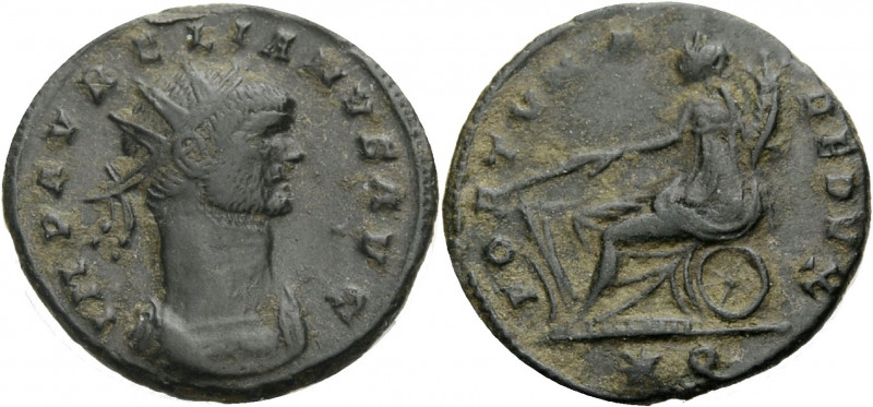 Kaiserzeit. 
Aurelianus, 270-275. Antoninian Siscia. Gep. Büste mit Strkr. n. r...