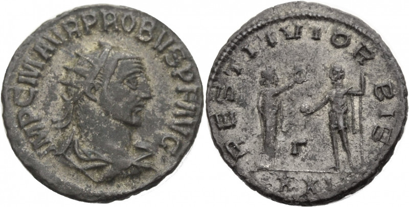Kaiserzeit. 
Probus, 276-282. Antoninian, Antiochia. Drap., gep. Büste mit Strk...