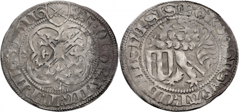 Sachsen/-Meissen. 
FRIEDRICH II. mit seiner Gemahlin MARGARETHA, 1456-1464. Sch...