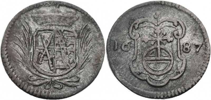 Sachsen/-Alb. Linie, Kurfürstentum nach 1547. 
JOHANN GEORG III., 1680-1691. Pf...