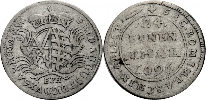 Sachsen/-Alb. Linie, Kurfürstentum nach 1547. 
FRIEDRICH AUGUST I., 1694-1733. ...