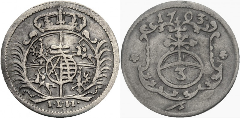 Sachsen/-Alb. Linie, Kurfürstentum nach 1547. 
FRIEDRICH AUGUST I., 1694-1733. ...