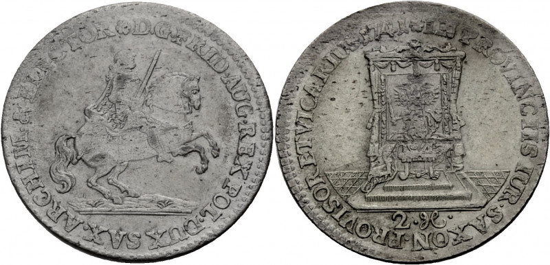 Sachsen/-Alb. Linie, Kurfürstentum nach 1547. 
FRIEDRICH AUGUST II., 1733-1763....