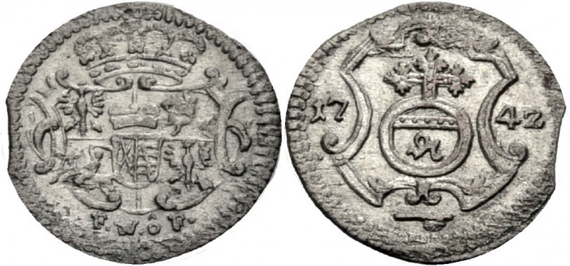 Sachsen/-Alb. Linie, Kurfürstentum nach 1547. 
FRIEDRICH AUGUST II., 1733-1763....