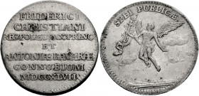 Sachsen/-Alb. Linie, Kurfürstentum nach 1547. 
FRIEDRICH AUGUST II., 1733-1763. Doppelgroschen 1747, Dresden, auf die Hochzeit des Kurprinzen Friedri...