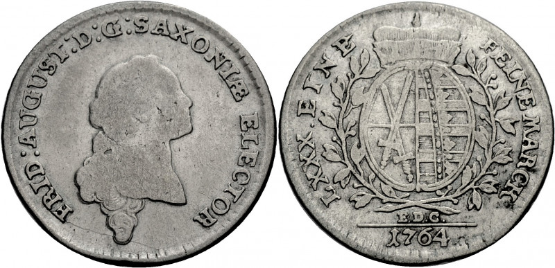 Sachsen/-Alb. Linie, Kurfürstentum nach 1547. 
FRIEDRICH AUGUST III., 1763-1806...