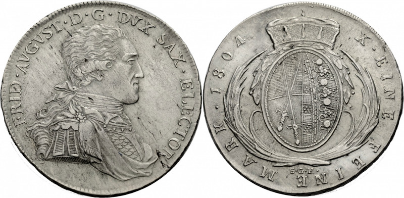 Sachsen/-Alb. Linie, Kurfürstentum nach 1547. 
FRIEDRICH AUGUST III., 1763-1806...