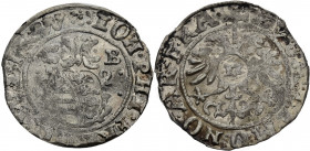 Sachsen/-Altenburg, Herzogtum. 
JOHANN PHILIPP, FRIEDRICH, JOHANN WILHELM und FRIEDRICH WILHELM II., 1603-1625. Kipper 12 Kreuzer o. J., Camburg. Ver...