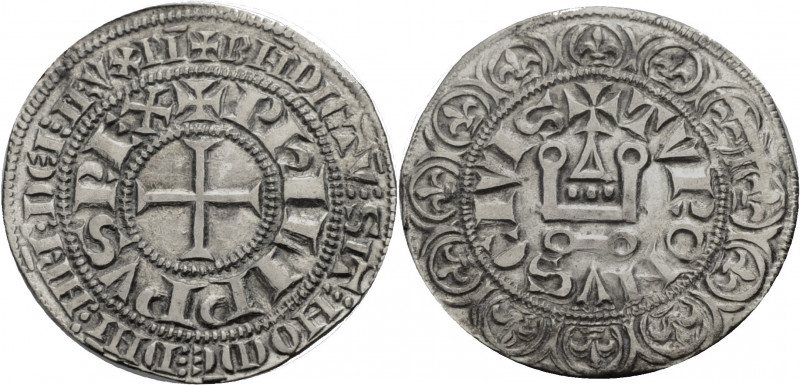 Frankreich/-Königliche Münzen. 
PHILIPPE IV LE BEL, 1285-1314. Gros tournois à ...