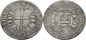 Frankreich/-Königliche Münzen. 
PHILIPPE IV LE BEL, 1285-1314. Gros tournois à l'O rond. Kreuz in doppeltem Schriftkreis, +PhILIPPVS REX Rv. Kastell,...