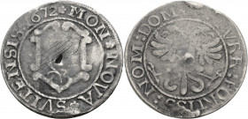 Schweizer Münzen und Medaillen. 
Schwyz. 
Örtli 1672. Wappen. Rv. Gekrönter Doppeladler. Wiel.&nbsp;75, DT&nbsp;1222a, HMZ&nbsp;2-791b. Druckstelle ...