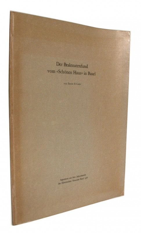 Mittelalterliche und neuzeitliche Numismatik. 
CAHN, E. B. Der Brakteatenfund v...