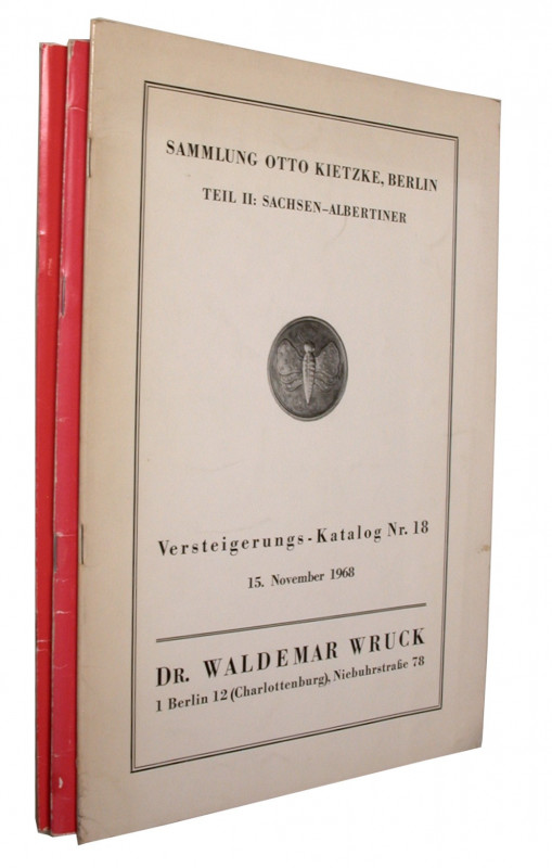 Auktionskataloge. 
WRUCK, W., Berlin. Auktion Nr. 18 vom 15. 11. 1968: Slg. Ott...