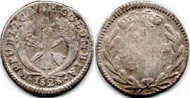 Colombia 1 Real 1828 Popayan. Rep. de Colombia Escaso