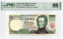 Venezuela 2.000 Bolivares 1998 P#77c 66EPQ