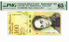 Venezuela 100.000 Bolivares 2017 P100b* REPOSICION 65 EPQ
