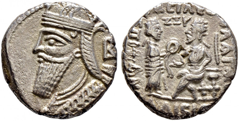 Persia. Arsakiden (Parther). 
Vologases IV. 147-191. Tetradrachme 155 -Seleukei...