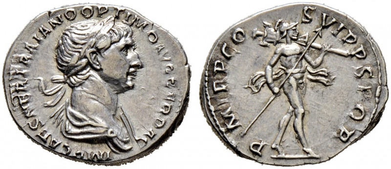 Kaiserzeit. Trajanus 98-117. 
Denar 114/116 -Rom-. IMP CAES NER TRAIANO OPTIMO ...