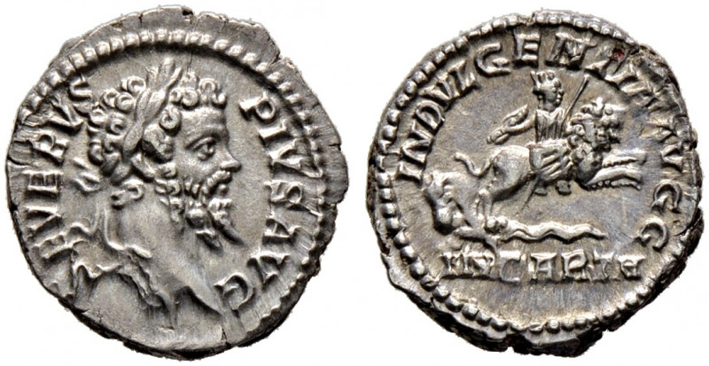 Kaiserzeit. Septimius Severus 193-211. 
Denar 203 -Rom-. SEVERVS PIVS AVG. Belo...