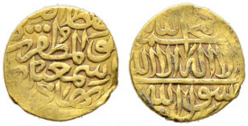 Safawiden in Persien. Ismail AH 907-930/AD 1501-1524. 
1/4 Ashrafi -Herat-. 0,77 g sehr schön