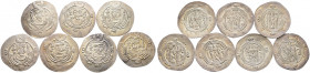 7 Stücke: SASSANIDEN/TABARISTAN, silberne Hemidrachmen des 8. Jahrhunderts.
vorzüglich-prägefrisch, prägefrisch
