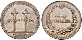 Frankreich-Königreich. Napoleon I. 1804-1815. 
Silbermedaille 1810 unsigniert, auf den gleichen Anlass. Zwei mit einem Band verbundene Fackeln / "VIO...