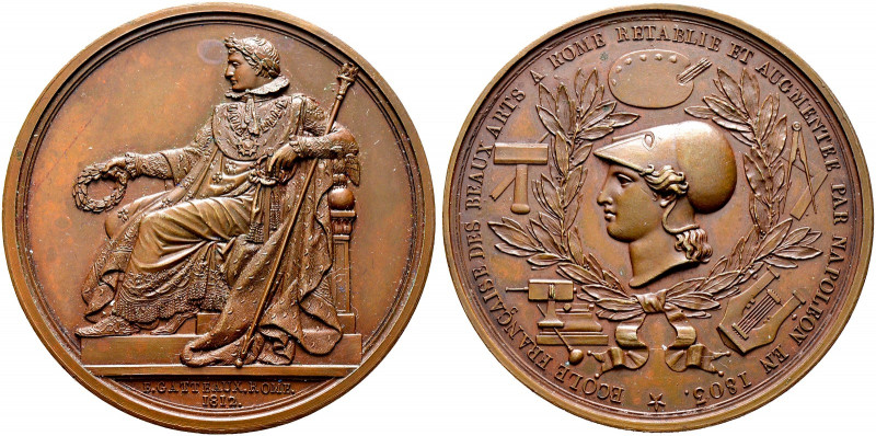 Frankreich-Königreich. Napoleon I. 1804-1815. 
Bronzene Prämienmedaille 1812 vo...