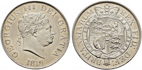 Großbritannien. George III. 1760-1820. 
Halfcrown 1819. Small head. Spink 3789. vorzüglich