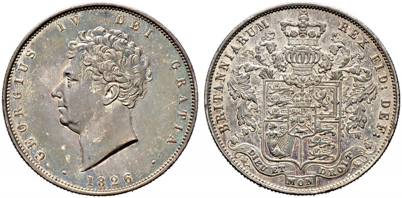 Großbritannien. George IV. 1820-1830. 
Halfcrown 1826. Spink 3809. Prachtexempl...