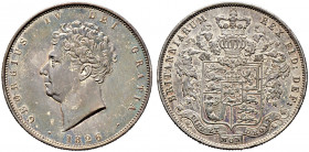 Großbritannien. George IV. 1820-1830. 
Halfcrown 1826. Spink 3809. Prachtexemplar mit herrlicher Patina, fast Stempelglanz