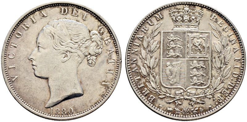 Großbritannien. Victoria 1837-1901. 
Halfcrown 1880. Spink 3889. minimale Kratz...