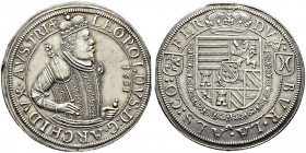 Haus Habsburg. Erzherzog Leopold (V.) 1619-1632. 
Taler 1631 -Ensisheim-. MT -, Dav. 3355, Voglh. 181/5 var., E.u.L. 309 var., Slg. Voltz 182, Klemes...