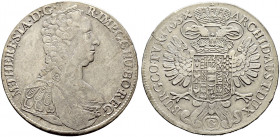 Haus Habsburg. Maria Theresia 1740-1780. 
Konventionstaler 1765 -Günzburg-. Ohne SC. Her. 491, Eyp. 76, Dav. 1147, Voglh. 271/1, Reißen. 1. Frühwald ...