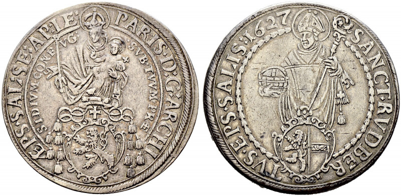 Salzburg, Erzbistum. Paris Graf von Lodron 1619-1653. 
Taler 1627. Zöttl 1478, ...