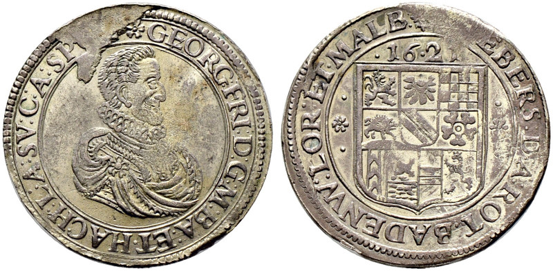 Baden-Durlach. Georg Friedrich 1604-1622. 
Kipper-24 Kreuzer oder Sechsbätzner ...