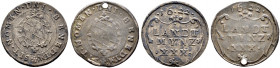 Bayern. Maximilian I. als Herzog 1598-1623. 
Lot (2 Stücke): Kipper-1/2 Gulden zu 30 Kreuzer 1622 -München-. Hahn 72, Witt. 851d. überdurchschnittlic...
