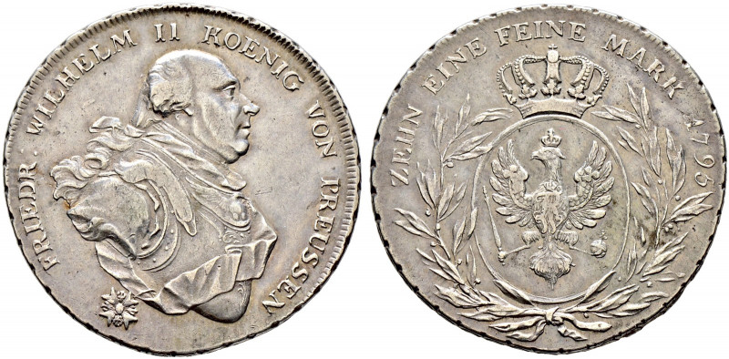 Brandenburg-Preußen. Friedrich Wilhelm II. 1786-1797. 
Konventionstaler 1795 -B...