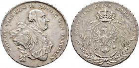 Brandenburg-Preußen. Friedrich Wilhelm II. 1786-1797. 
Konventionstaler 1795 -Berlin-. Handelsmünze für Ansbach- Bayreuth. J. 182, v.Schr. 223, Dav. ...