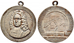 Brandenburg-Preußen. Wilhelm II. 1888-1918. 
Versilberte Bronzemedaille 1910 von E. Torff (Awes Münze), auf das Erscheinen des Halleyschen Kometen. D...