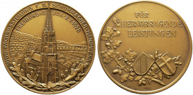 Freiburg, Stadt. 
Bronzene Prämienmedaille 1928 von B.H. Mayer, für hervorragende Leistungen bei der Süddeutschen Fachausstellung für das Schuhmacher...