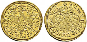 Nürnberg, Stadt. 
Dukat 1648 von Georg Nürnberger d.Ä. Auf den Friedenswunsch. Ein weiteres, stempelgleiches Exemplar. Ke. 65, Slg. Erl. 519, Fr. 183...