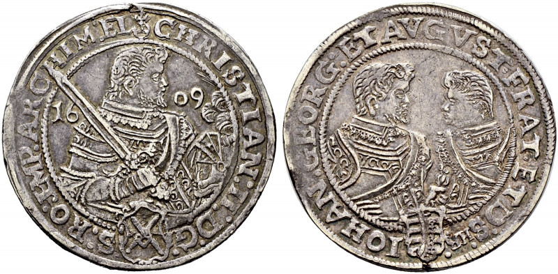 Sachsen-Albertinische Linie. Christian II., Johann Georg I. und August 1601-1611...