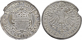 Ulm, Stadt. 
Taler 1624. Verzierter Stadtschild / Gekrönter Doppeladler sowie Titulatur Kaiser Ferdinand II. Nau 97, Binder 85, Dav. 5903, Slg. Wurst...