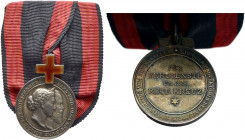 Württemberg. Karl 1864-1891. 
Karl-Olga-Medaille für Verdienste um das Rote Kreuz in Silber o.J. (verliehen 1889-1918). Stempel von K. Schwenzer. Köp...
