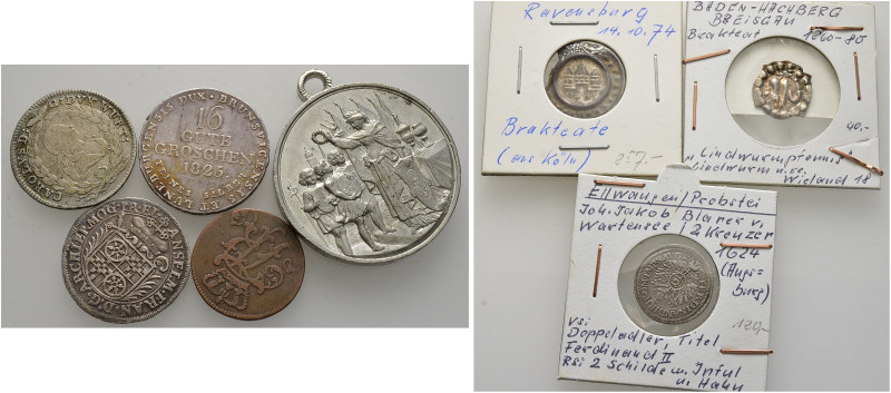 Über 150 Stücke: Zumeist Kleinmünzen aus verschiedenen Metallen (viel Kupfer und...