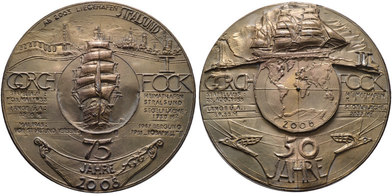 Medailleure. Peter Götz Güttler 1939-. 
Weißmetallmedaille 2008. Auf das 75-jäh...