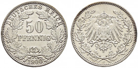 Kleinmünzen. 
50 Pfennig 1900 J. J. 15. sehr schön-vorzüglich/vorzüglich