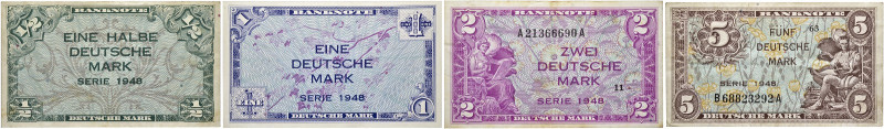 Bundesrepublik Deutschland. Bank Deutscher Länder 1948-1949. 14-tlg. Set, besteh...
