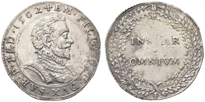 SAVOIA. Emanuele Filiberto, 1559-1580. Lira 1562 P, zecca di Chambéry. Ar gr. 12...